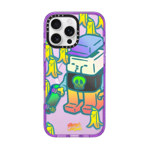 Slippery floor | iPhone 16 Pro Max / Impact Case MagSafe Compatible / Purple | Image 1