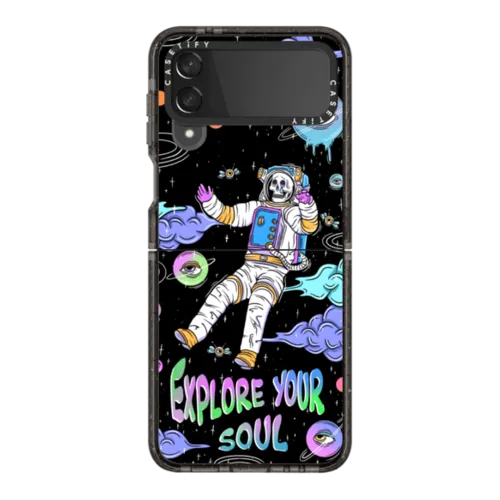 Explore your soul | Galaxy Z Flip4 / Impact Case / Black | Image 1