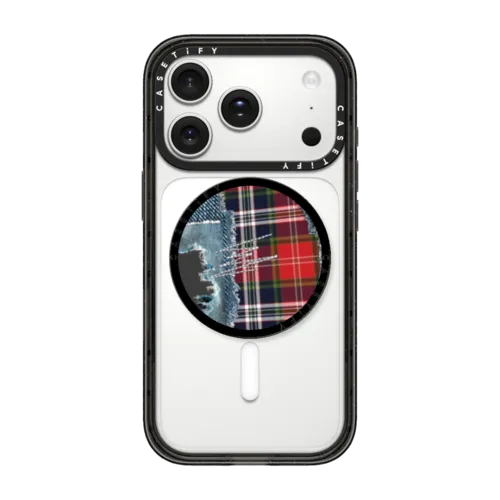Plaid Disorder Snappy Grip Stand | Snappy Grip Stand / Snappy Grip Stand MagSafe Compatible / Black | Image 1