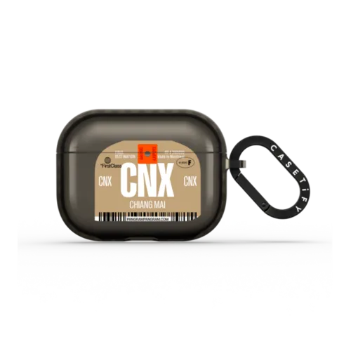 Airport Luggage Tag - Issue 2 - CNX | AirPods Pro 3 / Earbuds Impact Case / Black | Image 1