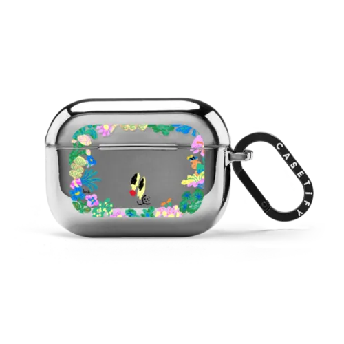 Don't Trim Me | AirPods Pro 2 / Earbuds Mirror Case / Silver | Image 1