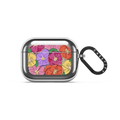Pansy Print Bright | AirPods Pro 3 / Earbuds Mirror Case / Silver | Image 1