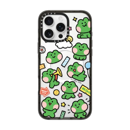 lenini stickermania Case | iPhone 16 Pro Max / Impact Case MagSafe Compatible / Black | Image 1
