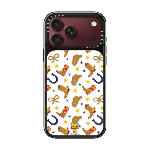 Toy Story 5 Cowboy Pattern Case | iPhone 18 Pro Max / Impact Case MagSafe Compatible - Glossy / Glossy Black | Image 1