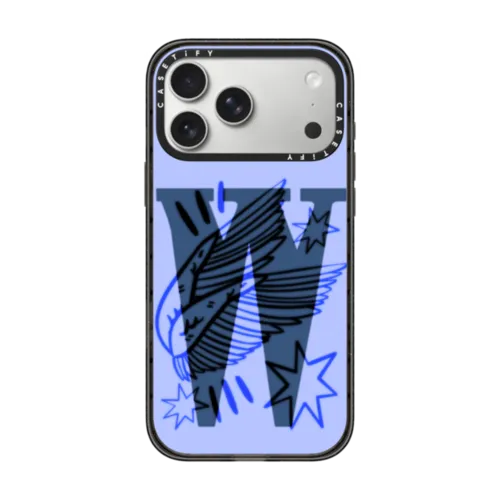 W BY AF ILLUSTRATIONS | iPhone 17 Pro Max / Impact Case MagSafe Compatible / Black | Image 1