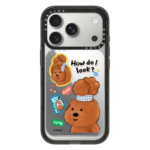 How do I look | Snappy Cardholder Stand / Snappy Mirror Cardholder Stand MagSafe Compatible / Silver | Image 1