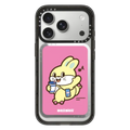 Skating Bunny | Snappy Cardholder Stand / Snappy Mirror Cardholder Stand MagSafe Compatible / Silver | Image 1