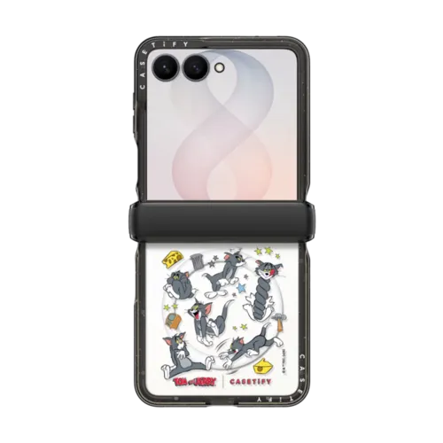 Tom Pattern Case | Galaxy Z Flip8 / Impact Magnetic Case / Black | Image 1