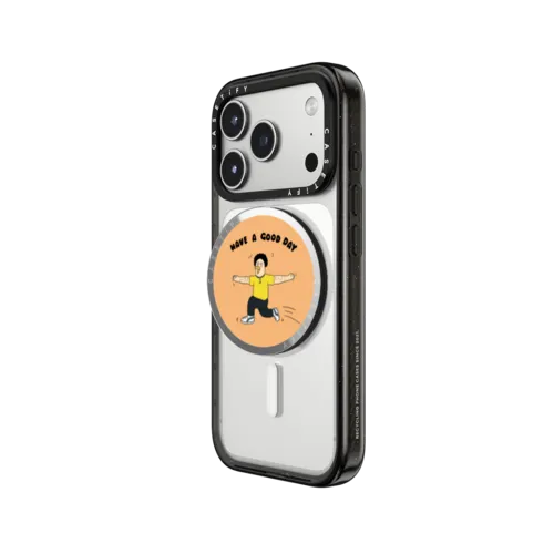 HAVE A GOOD DAY | Snappy Grip Stand / Snappy Mirror Grip Stand MagSafe Compatible / Silver | Image 2