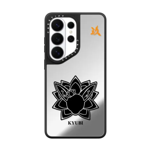 KYUBI Nine-Tailed | Galaxy S26 Ultra / Mirror Magnetic Case / Silver on Black | Image 1