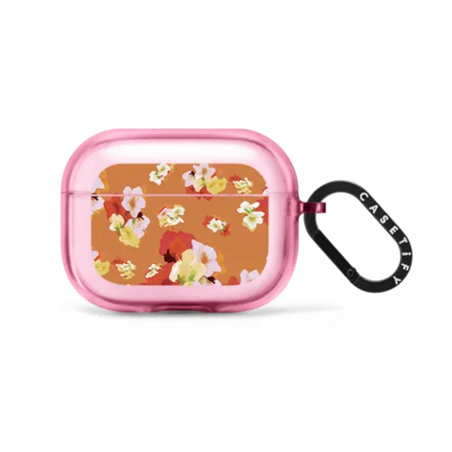 WrevoLutionX "Floral" AirPods Case | AirPods Pro 2 / Earbuds Impact Case / Pink Fizz | Image 1