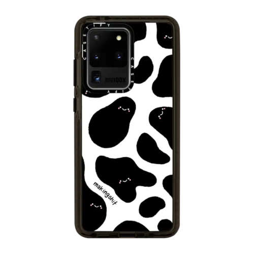BB Goes Mooo! by makingsht | Galaxy S20 Ultra / Impact Case / Black | Image 1