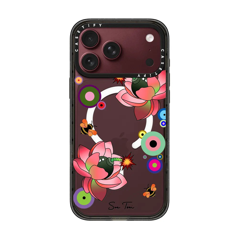 PINK FLOWER BOMB IPHONE CASE BY SUE TSAI | Image 1