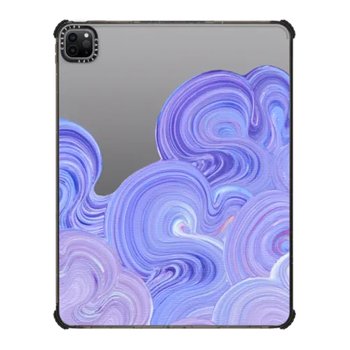 Lavender Clouds | iPad Pro 12.9-inch (5th/6th gen) / iPad Impact Case / Black | Image 1
