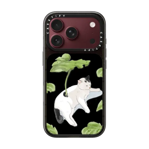Summer Cat | iPhone 18 Pro / Impact Case MagSafe Compatible - Glossy / Glossy Black | Image 1