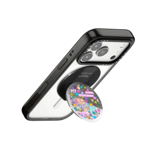 Emoji Paradise | Snappy Grip Stand / Snappy Mirror Grip Stand MagSafe Compatible / Silver | Image 3