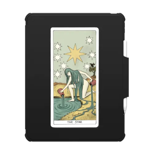 Tarot Star Tablet Case | iPad Pro 13-inch (M4/M5) / iPad Impact Folio Case / Black | Image 1