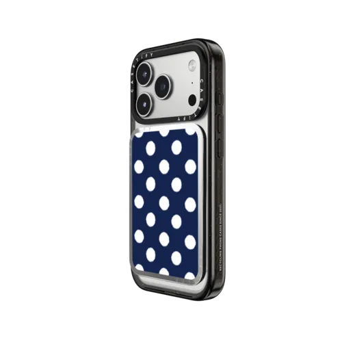Nautical Polka Cardholder Stand | Snappy Cardholder Stand / Snappy Mirror Cardholder Stand MagSafe Compatible / Silver | Image 2