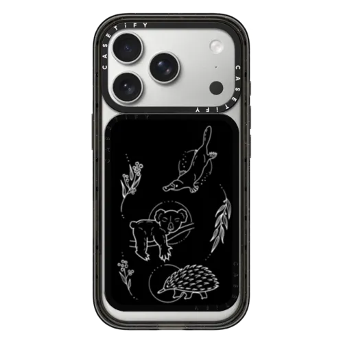 Australia by Bella Rose Art | Snappy Cardholder Stand / Snappy Cardholder Stand MagSafe Compatible / Black | Image 1