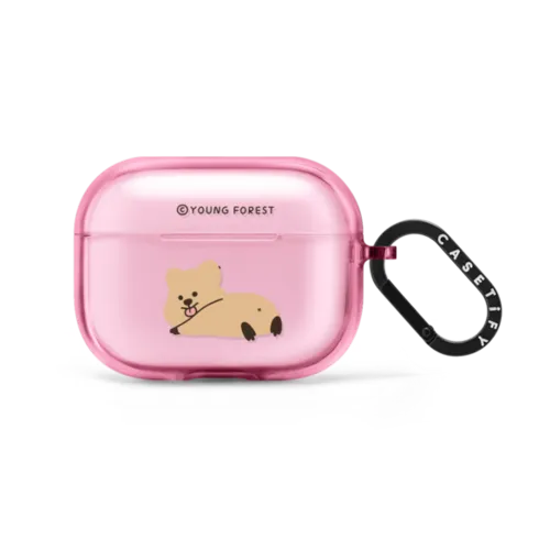 Love to lay down KKOTKA | AirPods Pro 2 / Earbuds Impact Case / Pink Fizz | Image 1