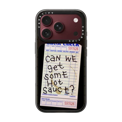 The Hot Sauce | iPhone 18 Pro / Impact Case MagSafe Compatible - Glossy / Glossy Black | Image 1