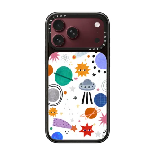 SPACE by Daria Solak Illustrations | iPhone 18 Pro Max / Impact Case MagSafe Compatible - Glossy / Glossy Black | Image 1