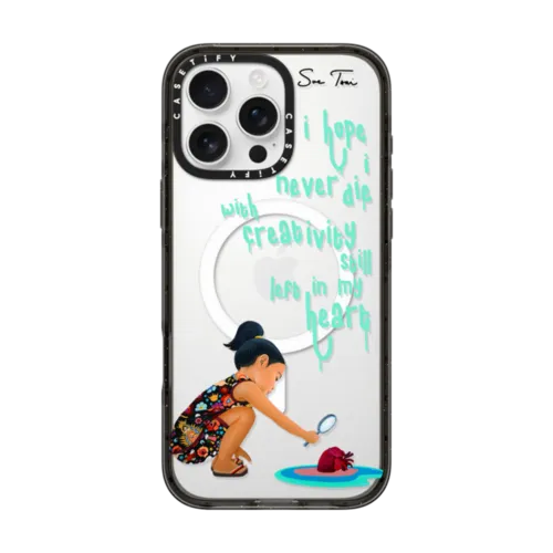 ARTIST FEARS IPHONE CASE BY SUE TSAI | iPhone 16 Pro Max / Impact Case MagSafe Compatible / Black | Image 1