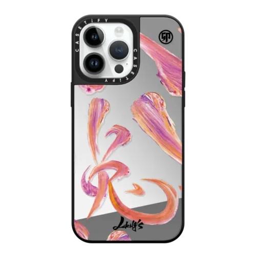 Tiaotu | iPhone 14 Pro Max / Mirror Case MagSafe Compatible / Silver on Black | Image 1
