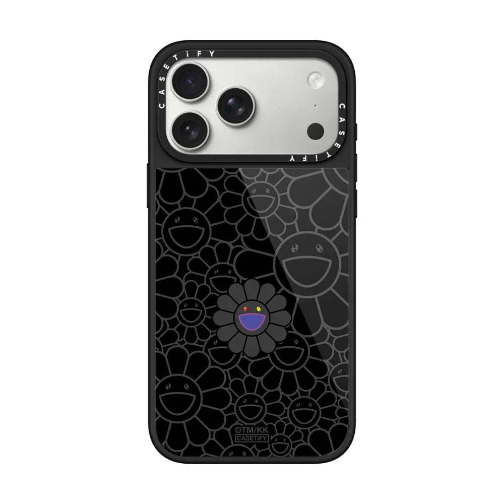 SUPERFLAT FLOWER PHONE CASE (BLACK) | Image 1
