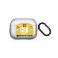 Airport Luggage Tag - Issue 2 - CEB | AirPods Pro 3 / Earbuds Impact Case / Frost | Image 1