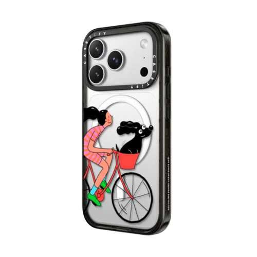 Biking & Dog | iPhone 17 Pro Max / Impact Case MagSafe Compatible / Black | Image 2