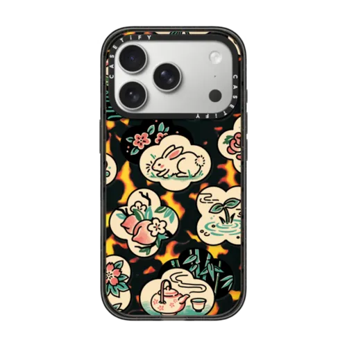 Floral Patchwork | iPhone 17 Pro / Impact Case MagSafe Compatible / Tortoiseshell | Image 1