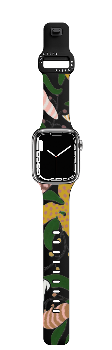 Orchids | Apple Watch Series 7-9 (45mm) / Impact Band / Black | Image 1