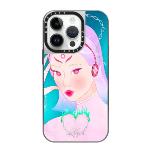 Heightened Sensitivity | iPhone 14 Pro / Mirror Case MagSafe Compatible / Silver on Silver | Image 1