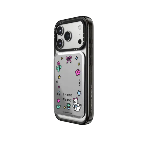 I Love Today | Snappy Cardholder Stand / Snappy Mirror Cardholder Stand MagSafe Compatible / Silver | Image 2